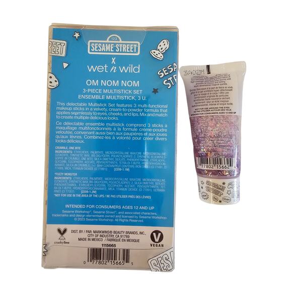2 WET n WILD SESAME STREET Limited Edition Makeup Pencils Glitter Gel GIFT - Picture 2 of 4